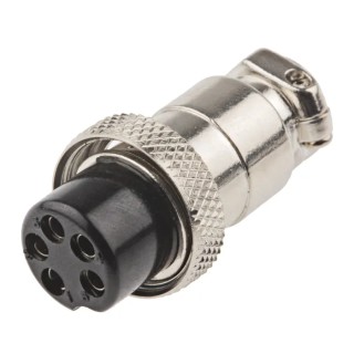 RS PRO Miniature Circular Connector 5 Contacts Cable Mount Plug Female 48V 1A Threaded Mating 111-5757