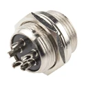 RS PRO Circular Connector Miniature Panel Mount Socket, Male Contact, 48V 1A, Threaded Mating 111-5763