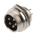RS PRO Circular Connector Miniature Panel Mount Socket, Male Contact, 48V 1A, Threaded Mating 111-5763