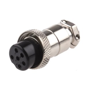 RS PRO Miniature Circular Connector 6 Contacts Cable Mount Plug Female 48V 1A 111-5758