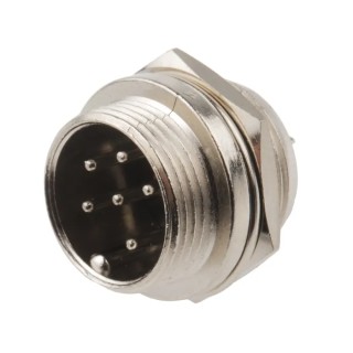 RS PRO Industrial Circular Panel Mount Connector 6 Contacts 48V 1A Miniature Socket Threaded Mating 111-5764