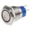 RS PRO Illuminated Latching Push Button Switch, Panel Mount, 19.2 mm Cutout, SPDT, Yellow LED, IP67, 250 V AC, 5A 111-5797
