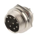 RS PRO Circular Connector, 8 Contacts, Panel Mount, Miniature Socket Male Connector 48V 1A Threaded Solder 111-5765