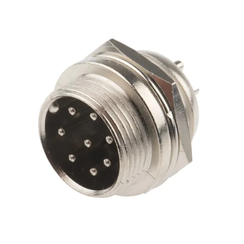 RS PRO Circular Connector, 8 Contacts, Panel Mount, Miniature Socket Male Connector 48V 1A Threaded Solder 111-5765
