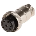 RS PRO Miniature Circular Connector, 8 Contacts, Cable Mount Plug Female, 48V, 1A, Zinc Alloy Housing, Threaded 111-5759