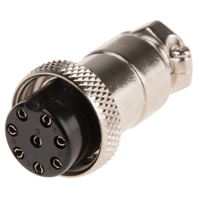 RS PRO Miniature Circular Connector, 8 Contacts, Cable Mount Plug Female, 48V, 1A, Zinc Alloy Housing, Threaded 111-5759