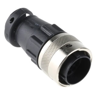 ITT Cannon Circular Connector 19 Contacts Cable Standard Plug Male IP65 Trident Ringlock Series 192990-5410