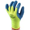 Polyco Healthline Blue Yellow Latex Work Gloves Size 9 Fleece Lining 903-MAT