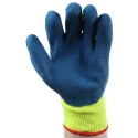 Polyco Healthline Blue Yellow Latex Work Gloves Size 9 Fleece Lining 903-MAT