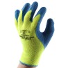 Polyco Healthline Matrix Yellow, Blue Latex Work Gloves Size 7, Thermal Resistant, Latex Coating 901-MAT
