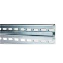 RS PRO Steel Perforated DIN Rail, 500 mm x 32 mm x 15 mm, Slotted, EN 50035, Model 467-355
