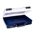 Raaco Adjustable Compartments 80 Cell Blue Polypropylene Compartment Box 81 mm x 413 mm x 330 mm 142366