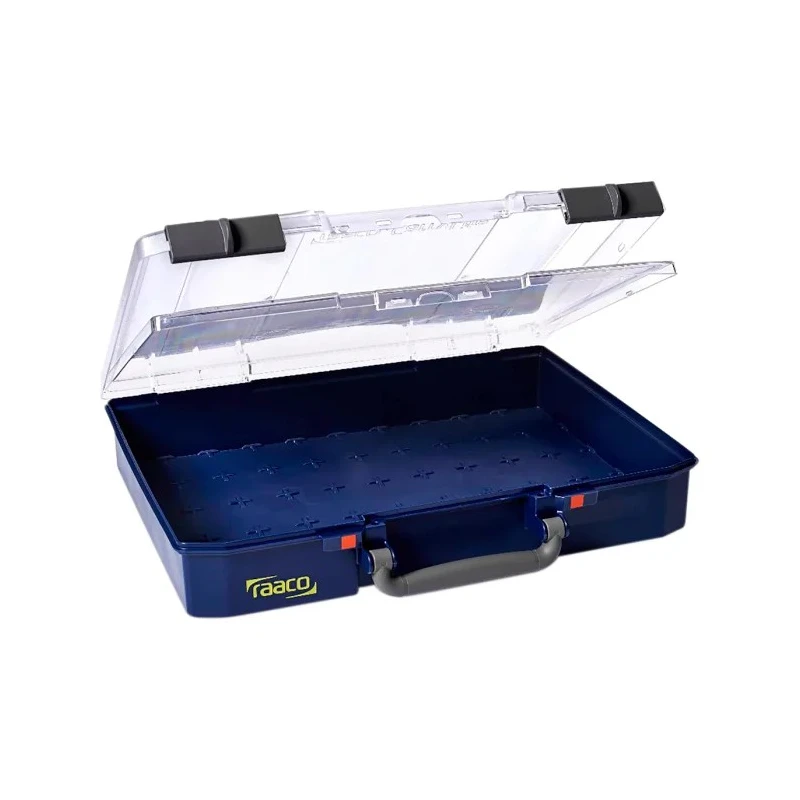 Raaco Adjustable Compartments 80 Cell Blue Polypropylene Compartment Box 81 mm x 413 mm x 330 mm 142366