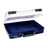 Raaco Adjustable Compartments 80 Cell Blue Polypropylene Compartment Box 81 mm x 413 mm x 330 mm 142366