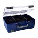 Raaco Adjustable Compartments Blue Polycarbonate Polypropylene Compartment Box 148mm x 413mm x 330mm 144049