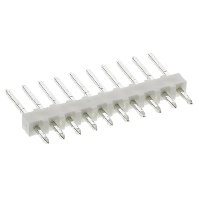 Molex KK 254 Series Straight Through Hole Pin Header, 10 Contacts, 2.54 mm Pitch, 1 Row, Unshrouded, 250V, 4A 22-03-2101