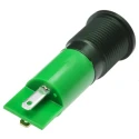 RS PRO Green Panel Mount Indicator 220V AC 3mA Solder Lug Termination IP67 Flush Bezel 111-6564