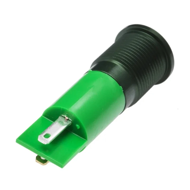 RS PRO Green Panel Mount Indicator 220V AC 3mA Solder Lug Termination IP67 Flush Bezel 111-6564