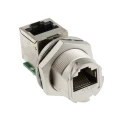 RS PRO RJ45 Connector Female Panel Mount Cat5e Shielded Straight 1 Port RJ45
