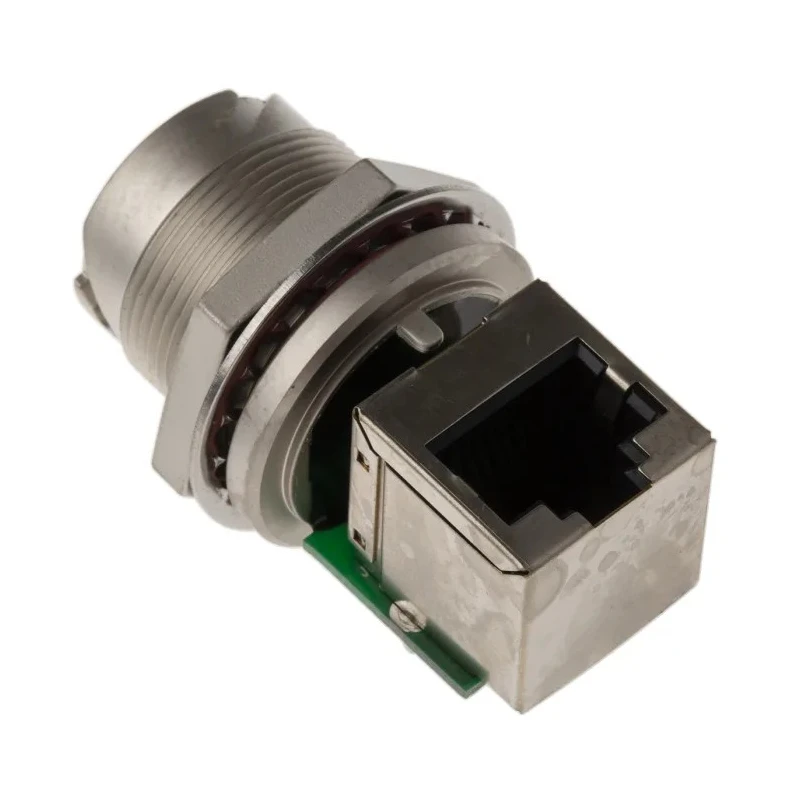 RS PRO RJ45 Connector Female Panel Mount Cat5e Shielded Straight 1 Port RJ45