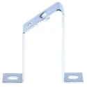 RS PRO Angled Mounting Bracket for Top Hat DIN Rail Zinc Coated Steel Grey 467-387