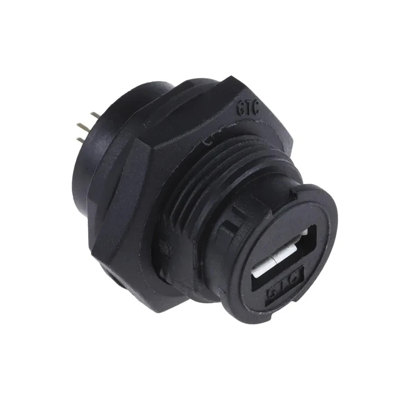 RS PRO USB Connector Panel Mount Micro USB Type AB Female Straight Orientation IP67 1 Port 111-6751