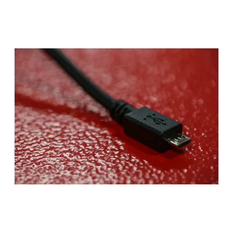 RS PRO USB Cable Male Micro USB Type B to Male USB B USB 2.0 Black 200 mm 111-6750