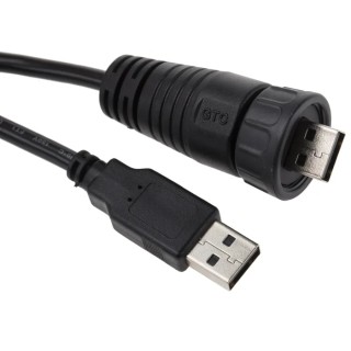 RS PRO USB Cable Male USB Type A to Male USB Type A USB 2.0 Black 2m 111-6758