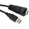 RS PRO USB Cable Male USB Type A to Male USB Type A USB 2.0 Black 2m 111-6758