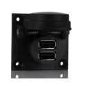 RS PRO USB Connector Straight Panel Mount Female 1 Port USB Type A IP67 Rated 111-6753