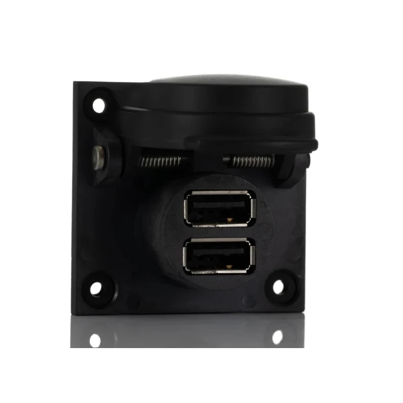 RS PRO USB Connector Straight Panel Mount Female 1 Port USB Type A IP67 Rated 111-6753