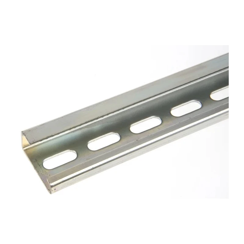 RS PRO Steel Perforated Slotted DIN Rail 1 m x 32 mm x 15 mm 467-393