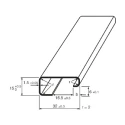 RS PRO Steel Perforated Slotted DIN Rail 1 m x 32 mm x 15 mm 467-393