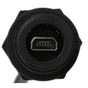 Bulgin Female Mini USB Type AB Mountable USB Cable Black 100mm PX0456
