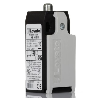 Lovato Electric K Series Plunger Limit Switch, Thermoplastic Housing, IP65, IP20, 690V AC, 10A KBA1S11