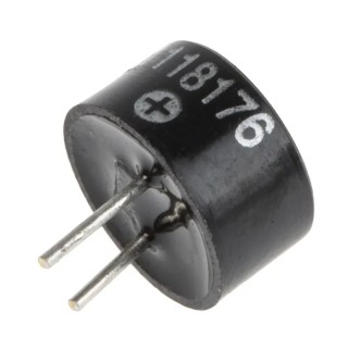 RS PRO Magnetic Buzzer Component PCB Mount Continuous Tone 75 dB 5 mm Height 2V-3V dc 111-8176