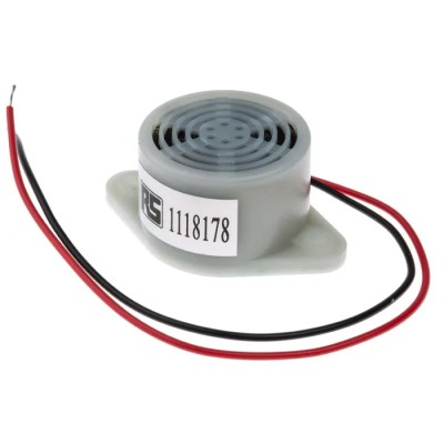 RS Pro Magnetic Buzzer Component Base Mount Panel Mount Continuous Tone 95 dB 7-12 V dc 17.6 mm Height 111-8178