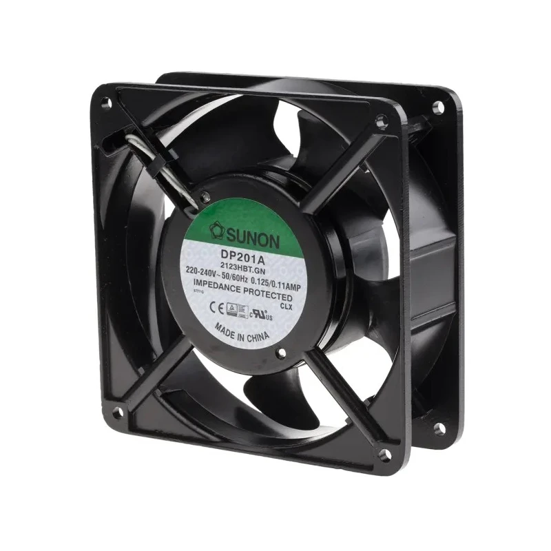 Sunon DP201 Series Axial Fan 230V AC 20W 125mA Ball Bearing Square Frame 120mm 119x119x38.5mm 