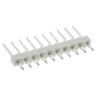 Molex KK 254 Series Straight Through Hole Pin Header, 10 Contacts, 2.54 mm Pitch, 1 Row, Unshrouded 22-03-2101