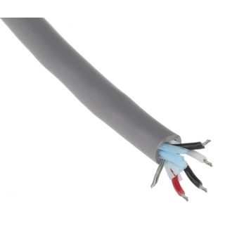 Alpha Wire Alpha Essentials Communication & Control Series Data Cable 2 Pairs 4 Cores 30 m Grey Polyvinyl 300V 5472C SL005