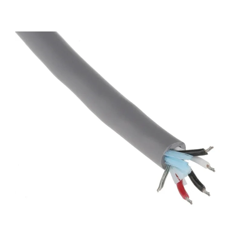 Alpha Wire Alpha Essentials Communication & Control Series Data Cable 2 Pairs 4 Cores 30 m Grey Polyvinyl 300V 5472C SL005