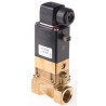 Burkert Solenoid Valve 2 Port NC Brass Body 24V DC 13mm Orifice Diameter 10 bar Operating Pressure 134430