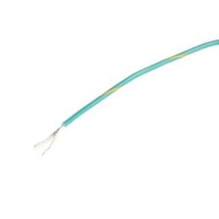 Alpha Wire Hook Up Wire PVC Series Green, Yellow 24 AWG 7 x 0.20mm Core Strands 1.42mm Diameter 300V 30m Polyvinyl 3050 GY005