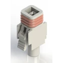 EDAC Wire to Wire Connector Cable, Female, 1 Pole, 10A 300V Crimp Termination 572-001-000-200