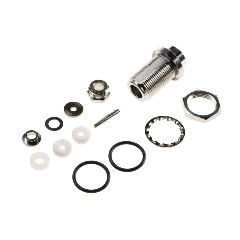 Telegartner N Series Coaxial Connector Panel Mount Female N Connector 50 Ω Straight Body Clamp J01021H1171