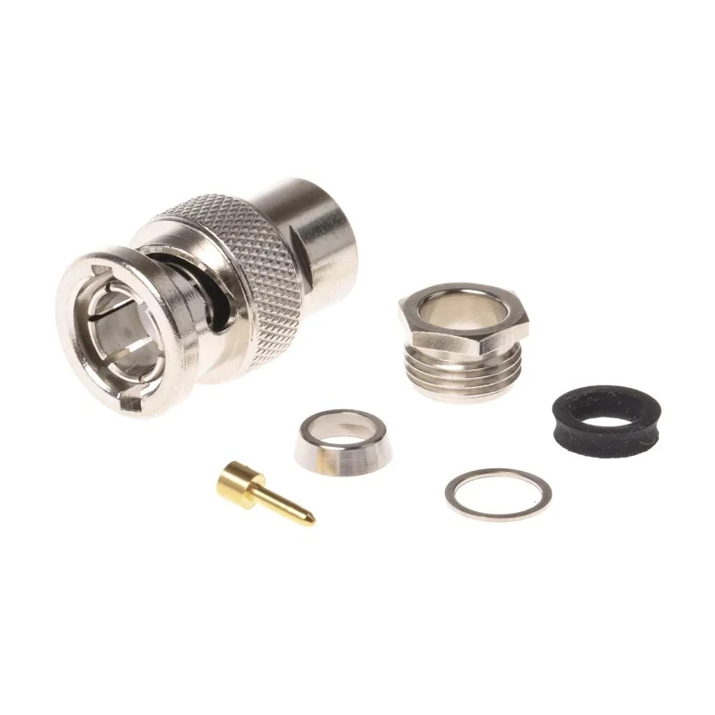 Telegartner BNC Series 75 Ω Male BNC Connector Cable, Straight Body Clamp J01002A0609