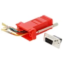 MH Connectors 9-Way D-Sub Adapter DA-9 Shell Size 33mm Length Nickel over Copper Plating DA9-PMJ8-R-K