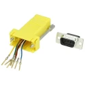 MH Connectors DA-9 Size 9-Way D-Sub Adapter to Female RJ45 Connector DA9-PMJ8-Y-K