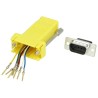 MH Connectors DA-9 Size 9-Way D-Sub Adapter to Female RJ45 Connector DA9-PMJ8-Y-K
