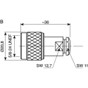 Telegartner N Series 50 Ω Coaxial Connector Cable Male N Connector, Straight Body, Solder Termination J01020C1276